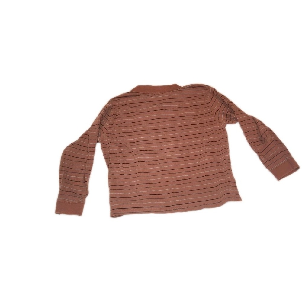 St. John's Bay Sueded Jersey Polo Shirt Men's XL Long Sleeve Striped Cotton - Picture 6 of 8